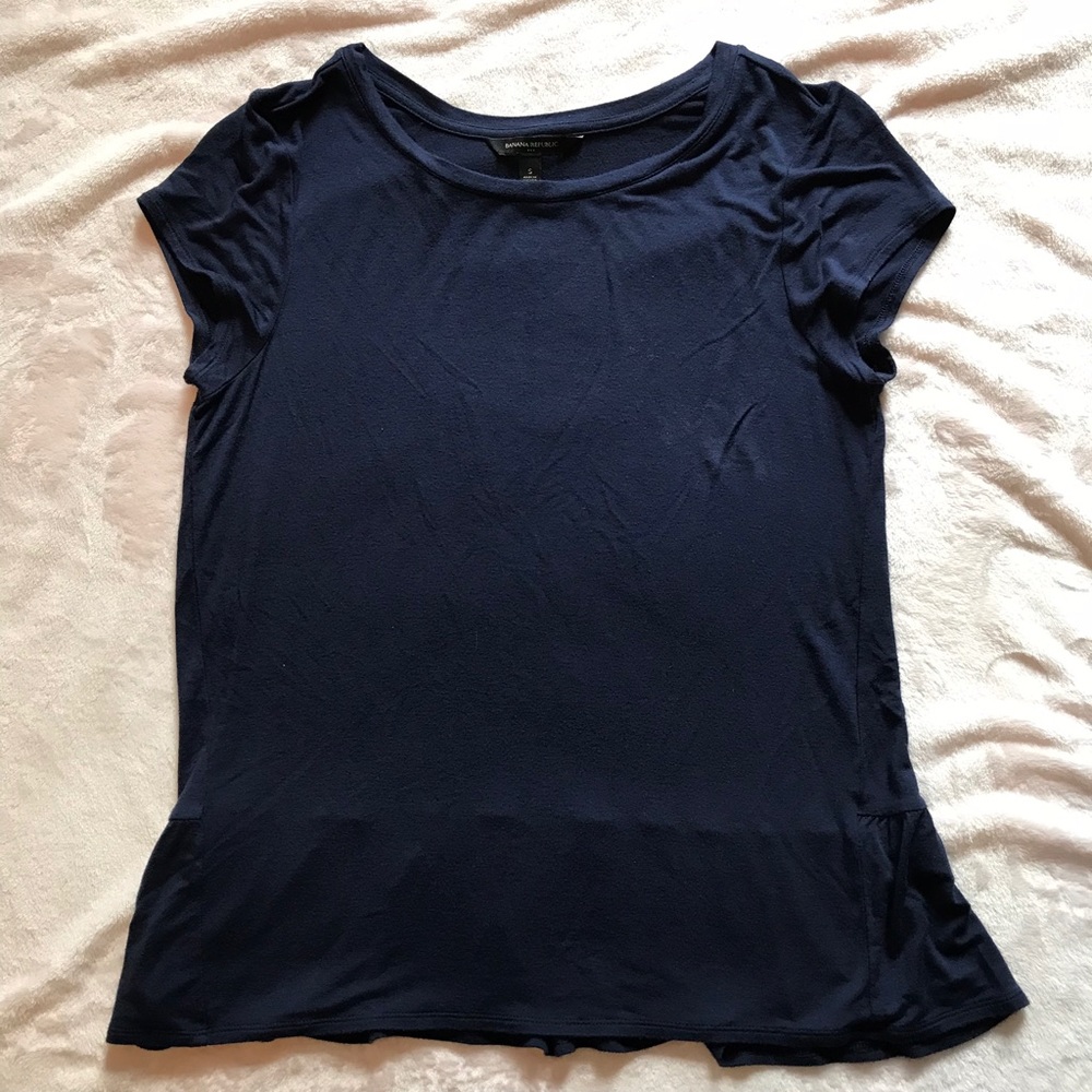 EUC Banana Republic Small Navy Tee